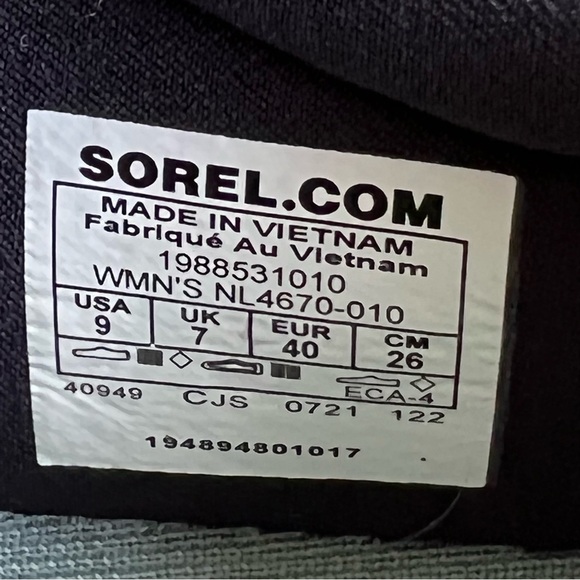 Sorel Explorer Blitz Leisure Lace Women’s Sz 9 EUC - Picture 15 of 16